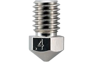 MICRO-SWISS Micro Swiss Plated Wear Resistant Nozzle RepRap - M6 Thread 1.75mm V6 Compatible .4mm