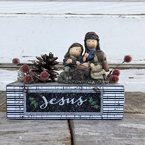 AG Designs Christmas Decor – Prim Resin Jesus Nativity Display