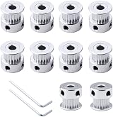 QitinDasen 10Pcs GT2 Timing Pulley 20 Tooth 5mm Bore Aluminum 3D Printer Belt view 1