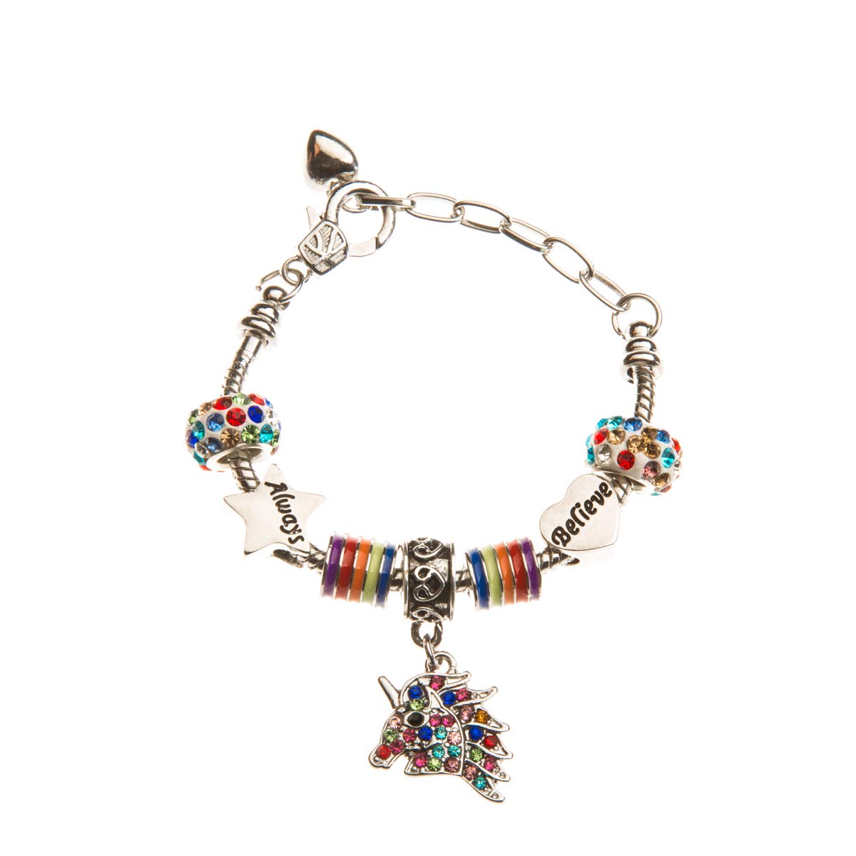 Infinity Collection Girls Unicorn Charm Bracelet Unicorn Jewelry Girls