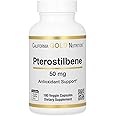 California Gold Nutrition Pterostilbene, 50 mg, 180 Veggie Capsules