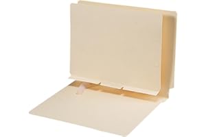 Smead Self-Adhesive Folder Dividers, Letter Size, Manila, 100-Pack (68021)