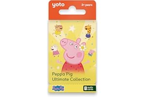 YOTO Peppa Pig Ultimate Collection - 3 Kids Audio Cards for Use with Player & Mini All–in–1 Audio Player, Screen–Free Listening with Fun Festive Music for Playtime Travel & Holiday Parties, Ages 2+