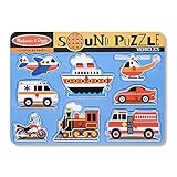 Toy Melissa & Doug Vehicles Sound Puzzle (Set of 3) Book