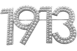 YOUNGSOME Personality African Women sorority DELTA DST society Metal Pearl Brooch pin