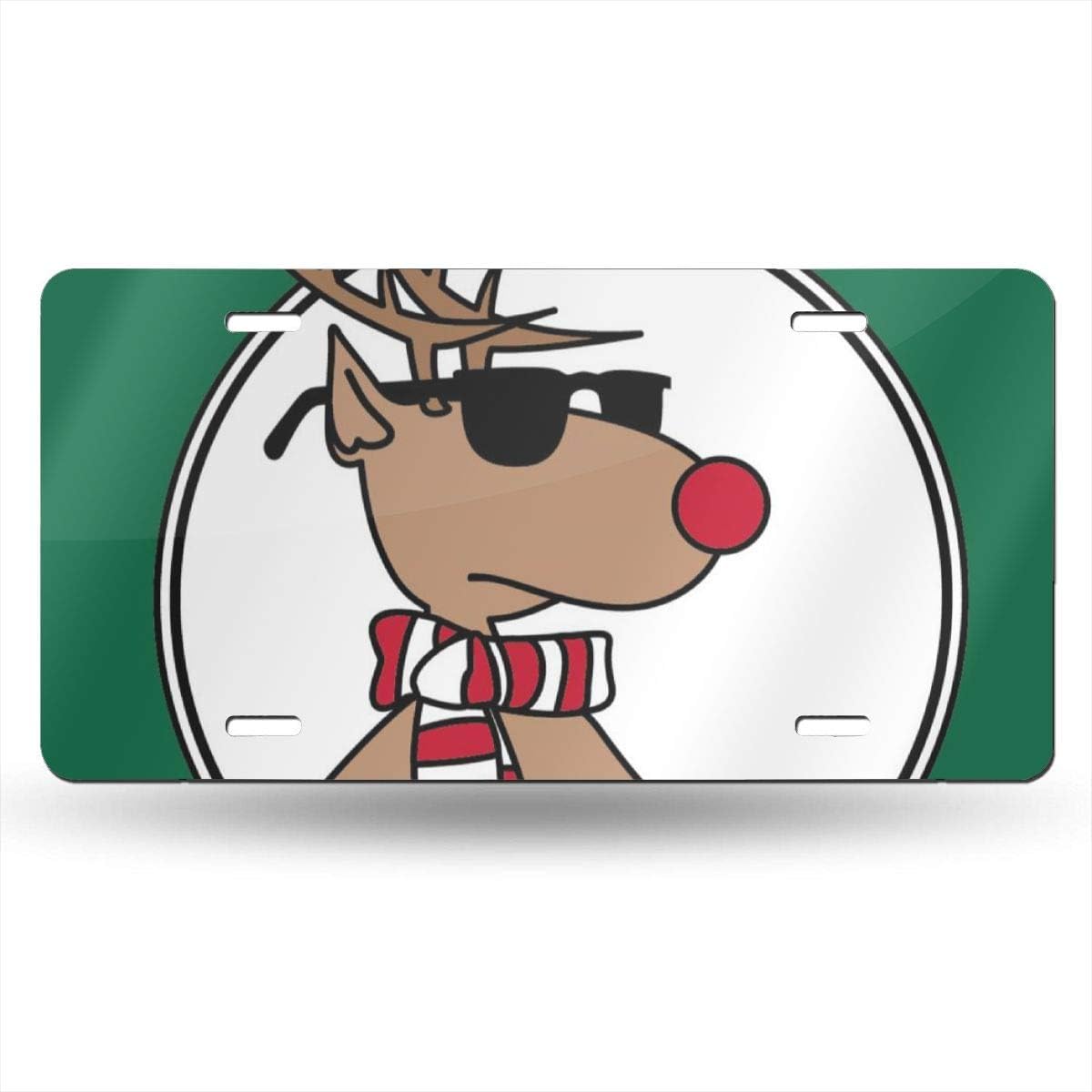 Amazon Com Fcarplate Real Santa Clipart Deer Personality Vehicle Decoration Auto Car Aluminum License Plate Bike Card 6 X 12 Metal Decorate For Room Gate Door Bicycle Motorcycle Truck License Plate Home Kitchen