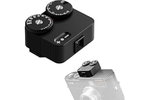 TTARTISAN Light Meter II, Adjustable ISO Aperture and Shutter Speed with Cold Shoe Lightmeter for Film Camera Light Meter Photography (Black)