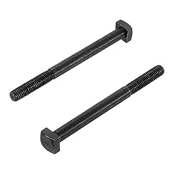 uxcell 2Pcs Square Head Bolts, 1/2-13x6 Black Oxide