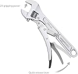 Amazon Basics 10 in Locking Adjustable Wrench with Locking Jaw view 5
