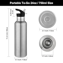 Neihepal 24oz Insulated Water Bottles Bulk 2