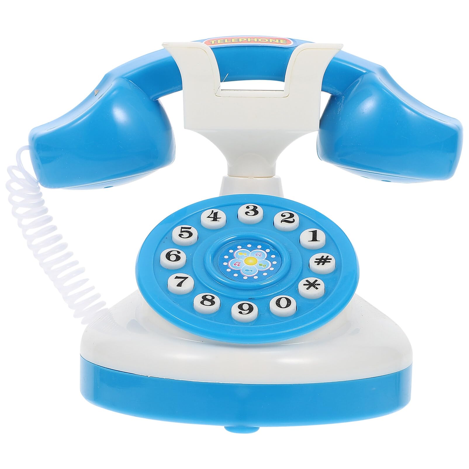 Retro Corded Landline Phone Toy, Classic Vintage Old Fashion Telephone Simulation Novelty Hotel Telephone Early Educational Toys For Kids Pretend Role Play Interactive Random Color