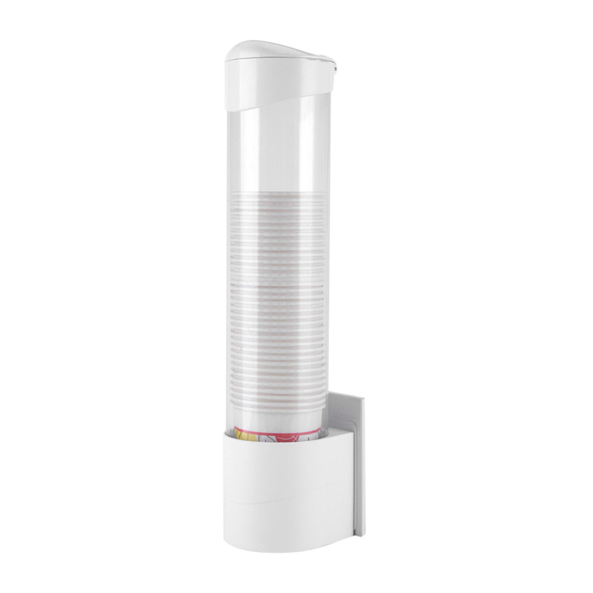 Yosoo Paper Cup Dispenser, Holds 50 Cups, Plastic, Wall Mount, Modern, 38 x 8 cm