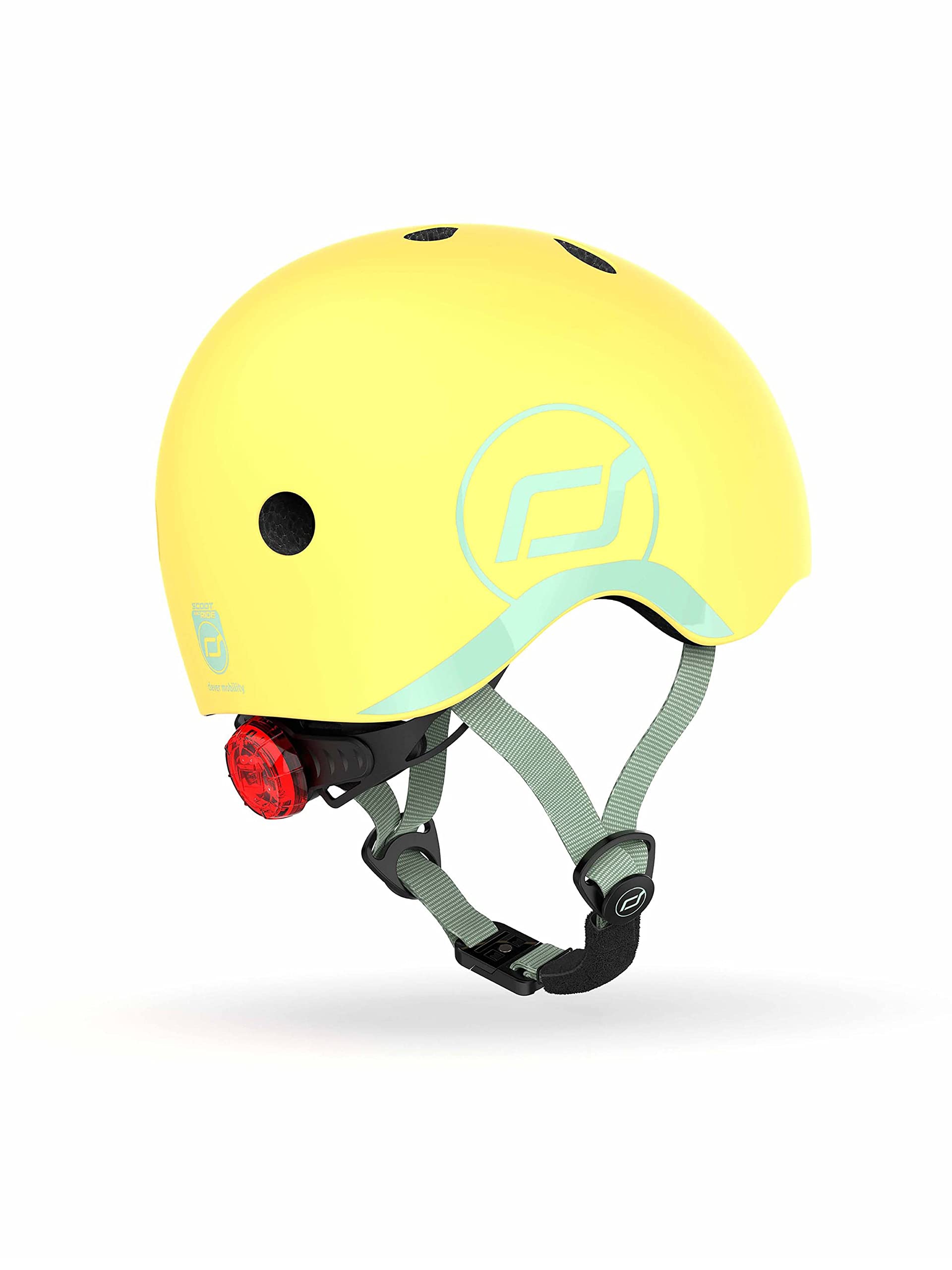 Scoot & Ride Unisex Kinder Fahrradhelm Bicycle helmet , lemon, 45 bis 51cm UK โ image 1