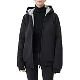 JiangWu Womens Fashion Fleece Sherpa Lined Hooded Coat Winter Thicken Warm Jacket