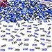2020 Black Blue Confetti Pack of 1000, 1.5 Oz | Great for Table Decorations | Graduations Party Supplies | Black and Blue for Graduations Decorations 2020