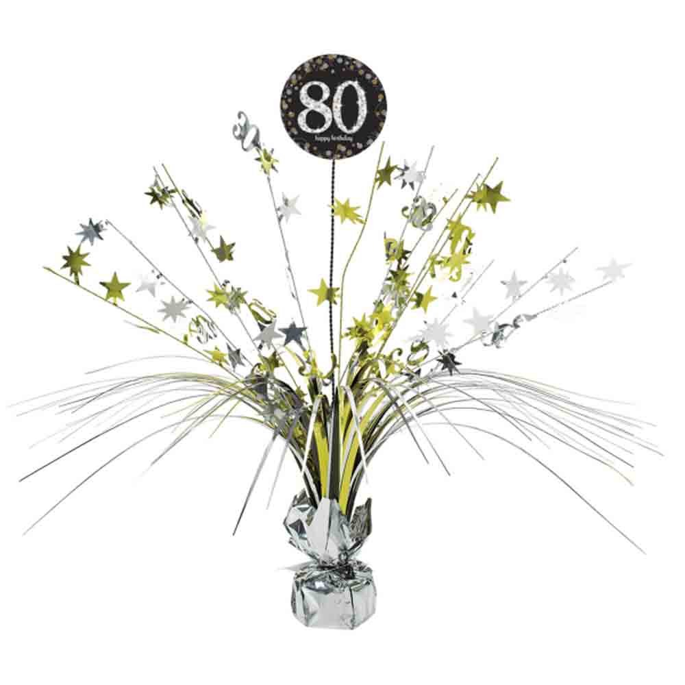 80th Birthday Spray Centrepiece Table Decoration Age 80 Party