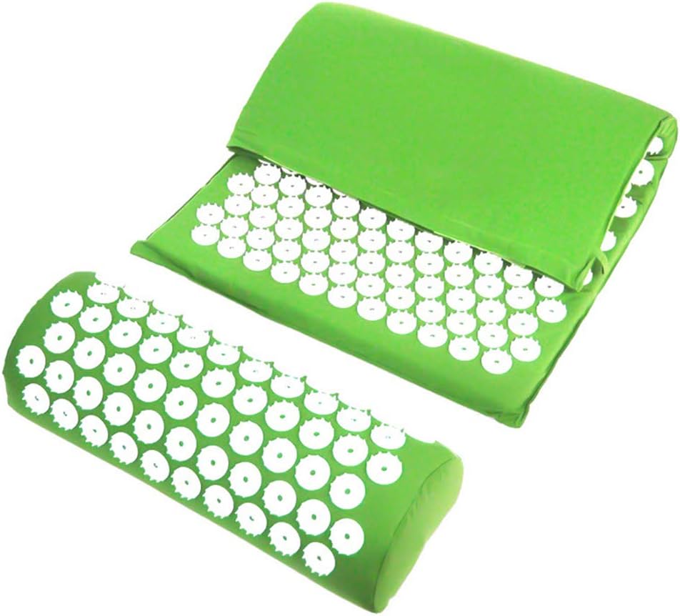 Nuxn Lotus Acupuncture Mat, Acupressure Massage Pillow Set Original Acupressure Mat for Back/Neck Pain Relief and Muscle Relaxation