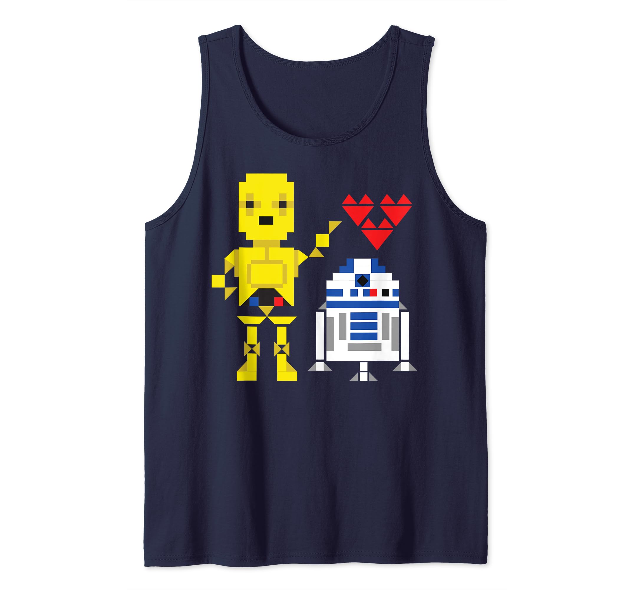 Star Wars C-3PO R2-D2 Droid Love Valentine's Tank Top