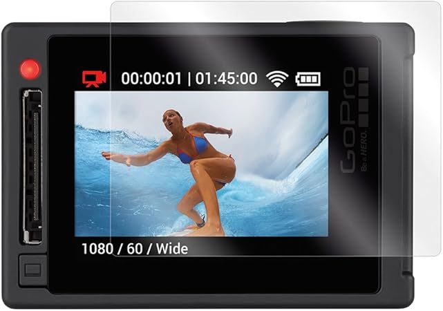 Gopro Hero 4 Silver Screen Protectors Gopro Official Accessory Pack Of 3 Stickers Camera Photo Amazon Com