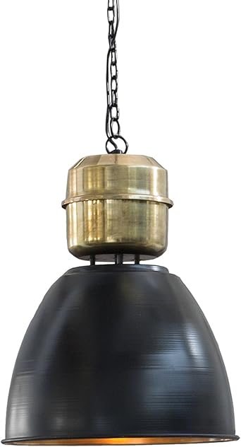 Industrie Hangeleuchte Factory L 40cm Schwarz Messing Used Look Industrielampe Industrieleuchte Pendelleuchte Esszimmer Beleuchtung Hangelampe Amazon De Beleuchtung