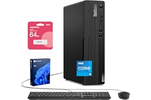 Lenovo ThinkCentre M70s Small Form Factor Business Desktop, 14th Gen Intel 10-Core i5-14400, 32GB DDR5 RAM, 1TB SSD, HDMI, DP, Wi-Fi 6, Windows 11 Pro, Bundle with Adata UC310 64GB USB Flash Drive