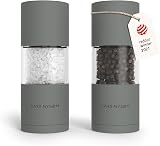 LARS NYSØM Sjæl Salt & Pepper Grinder Set Ash Gray, Adjustable Ceramic Mills