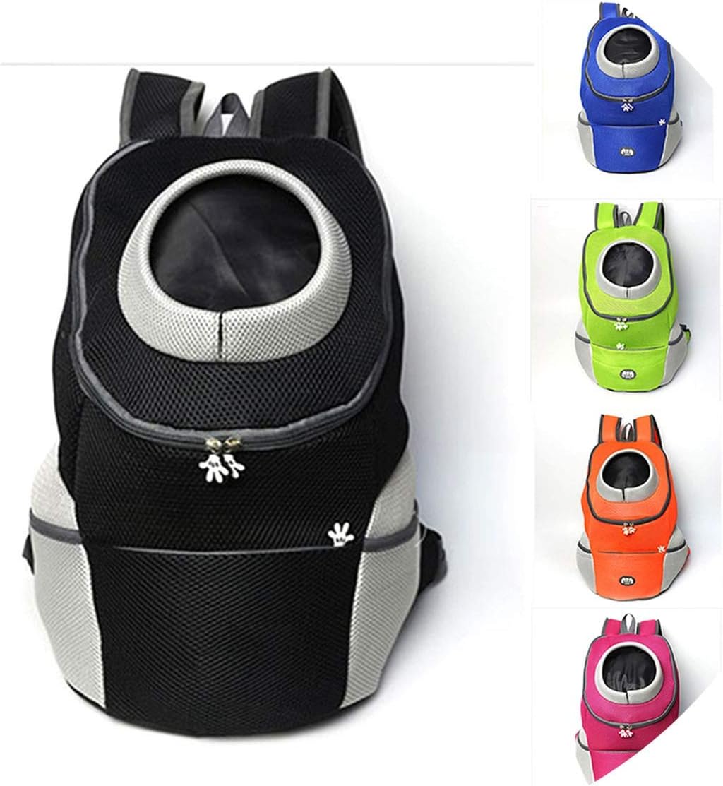 littlepiggy Bag for Dogs Travel Double Shoulder Backpack Dogs Bag Carrying Breathable Mesh Pet Carrier Dog Front Chest Backpack for Hiking