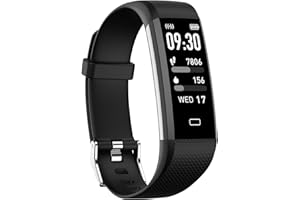 Kummel Fitness Tracker with Heart Rate Monitor, Waterproof Activity Tracker with Pedometer & Sleep Monitor, Calories, Step Tr