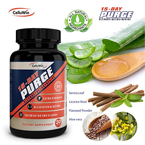 15Day Purge Rapid Colon Cleanse, Natural Detox Pills for Bloating