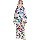 DOOK SNOW Boy and Girl's One-piece ski suit Winter Warm Snowsuits Kids Toddler Waterproof Outdoor Ski Suit Ski suit for kids
