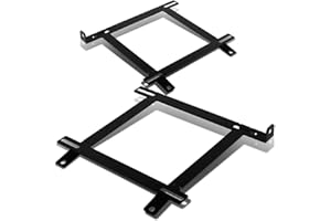DNA MOTORING SBK-LM-FM99 Pair of Low Mount Tensile Steel Seat Brackets Compatible with 99-04 Mustang, Black