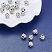 Pandahall 20pcs Tibetan Silver Antique Silver Barrel Beads Charms for Jewelry Makings 8x6.5mm Hole: 3mm
