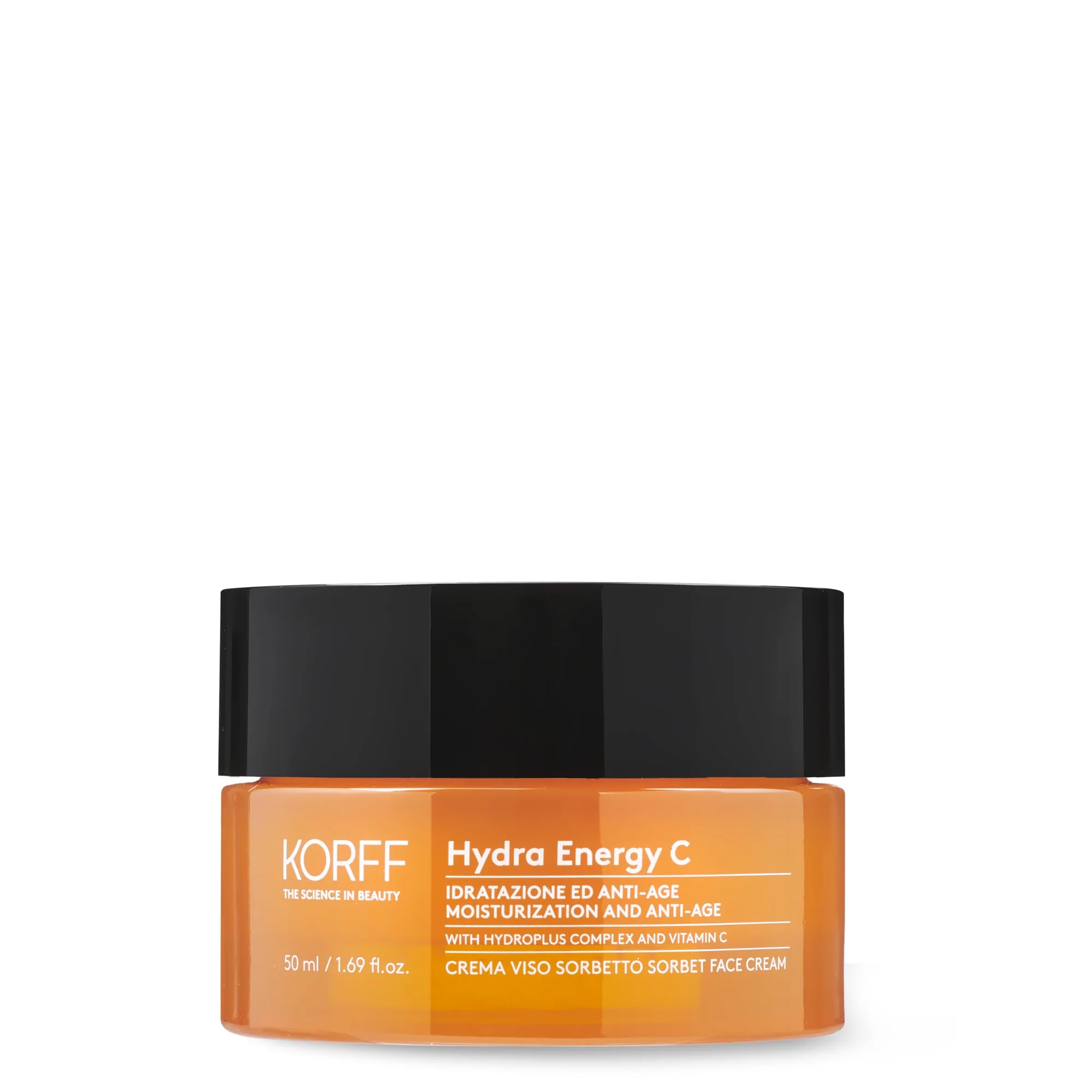 Korff Hydra Energy C Face Cream with Hydroplus Complex, Moisturising Formula with Hyaluronic Acid for Normal Skin and Blends 50 ml