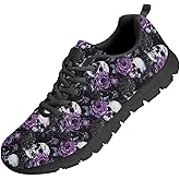 SYtrade Womens Lace-up Running Shoes Halloween Fall Thanksgiving Tennis Shoes Black Sole