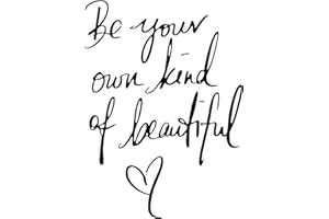 Inspirational Vinyl Wall Art Decal Be Your Own Kind of Beautiful Quote Wall Sticker Quote Butterfly Wall Art Home Decor Wallp