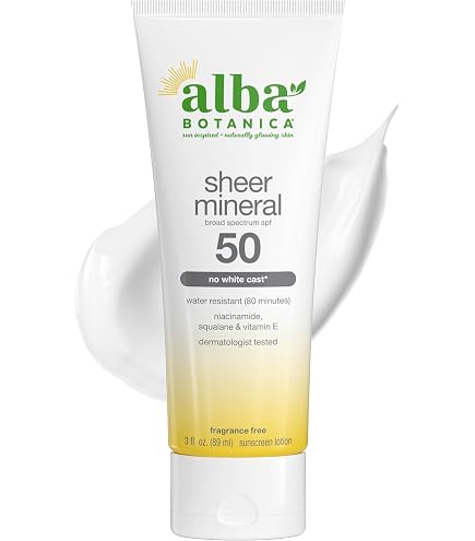 Amazon.com: Alba Botanica Sheer Mineral Sunscreen Spray, SPF 50