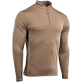 M-Tac Thermal Shirt for Men – Grid Fleece Lined Base Layer Compression Top for Cold Weather ECWCS Delta Level 2