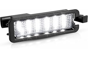 LESAUCE LED License Plate Light For 2015-2023 Dodge Charger Challenger Chrysler 300 Pacifica Jeep Compass, 6000K White, Tag Lamp Assembly Replacement, Pack of 1