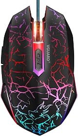 VGUARD Gaming Mouse Comfortable Wired USB Optical RGB 7 LED 4 DPI 6 Buttons view 1