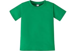 Magic Park 6M-14Y Baby Short Long Sleeve Tee Tops Toddler T-Shirt Kids Solid Color Shirts Boys Girls Casual Blouse