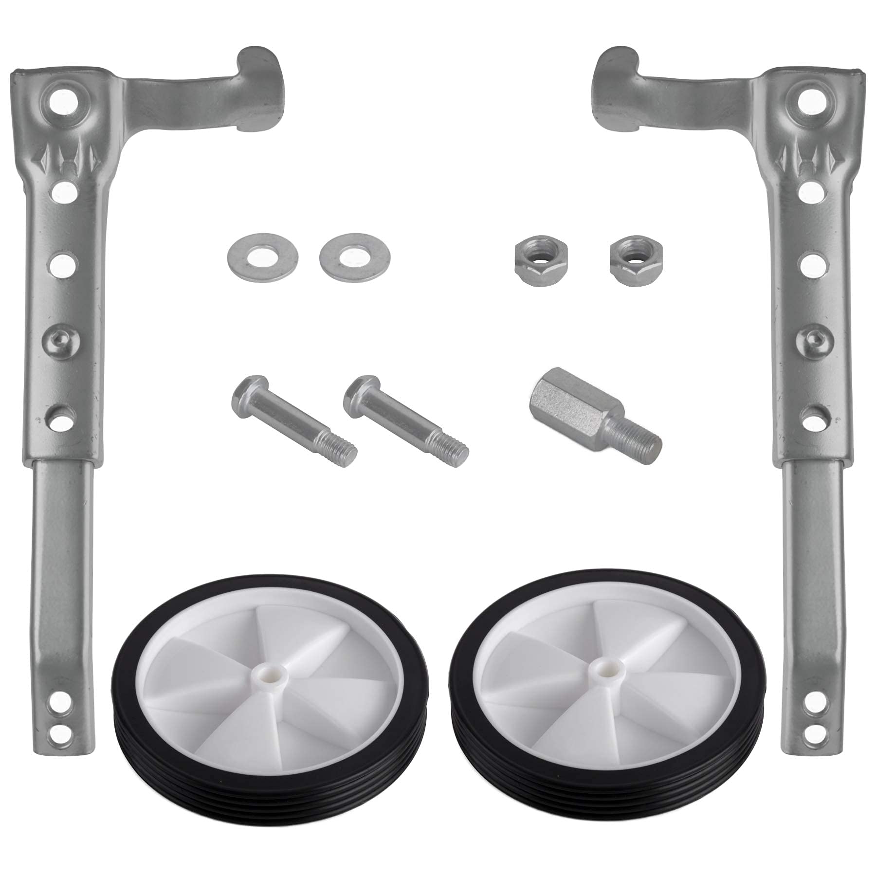 Bike Stabilisers，Universal Bicycle Stabilizer Training Wheels for 18/20/22 Inch Bicycles – Compatible with Multi-Speed Bikes Height Adjustable, Heavy-Duty Steel Construction with Extended Screw