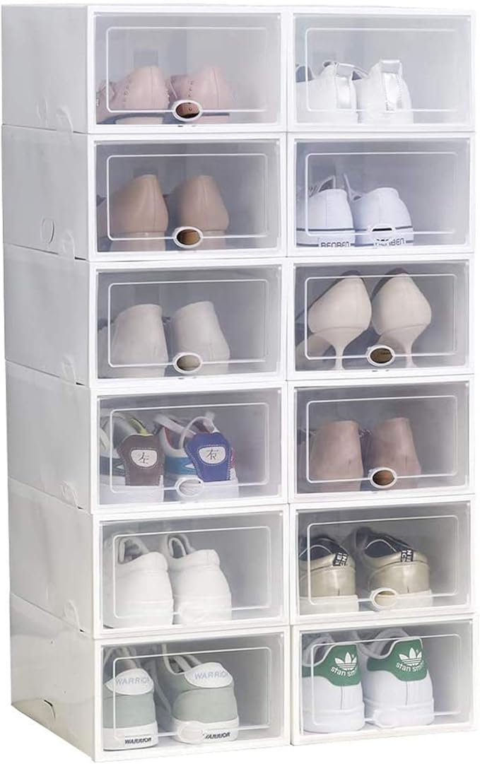 Shoe Storage Boxes Stackable Shoe Container Storage Bins