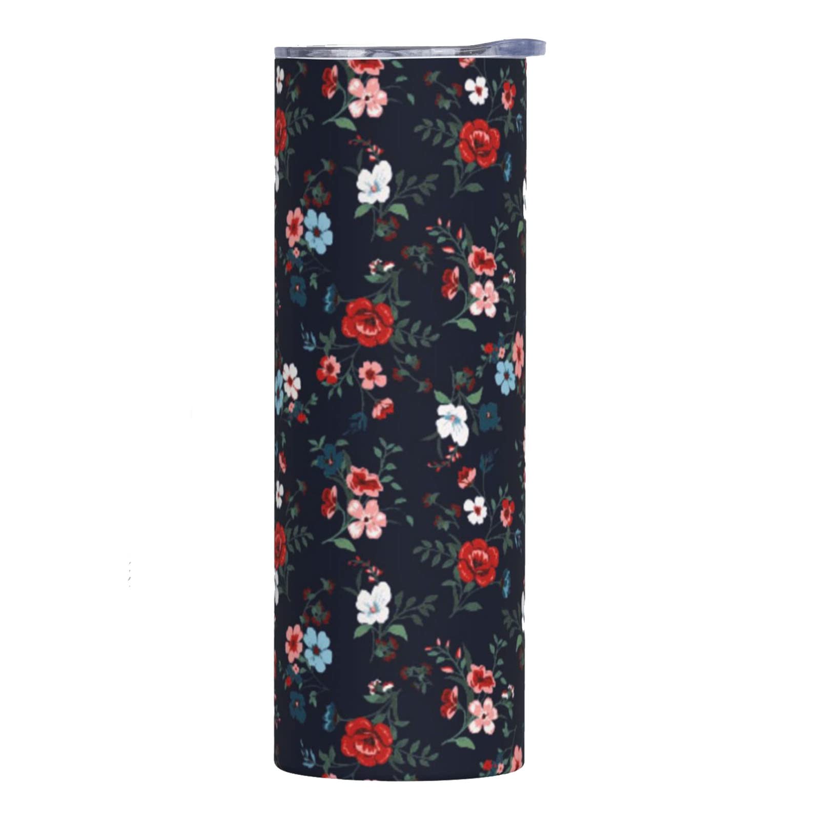Makachen Floral Stainless Steel Vacuum Insulated Coffee Tumbler Cup Travel Mug 20 OZ For Home, Office, Sport, Party, Gifts