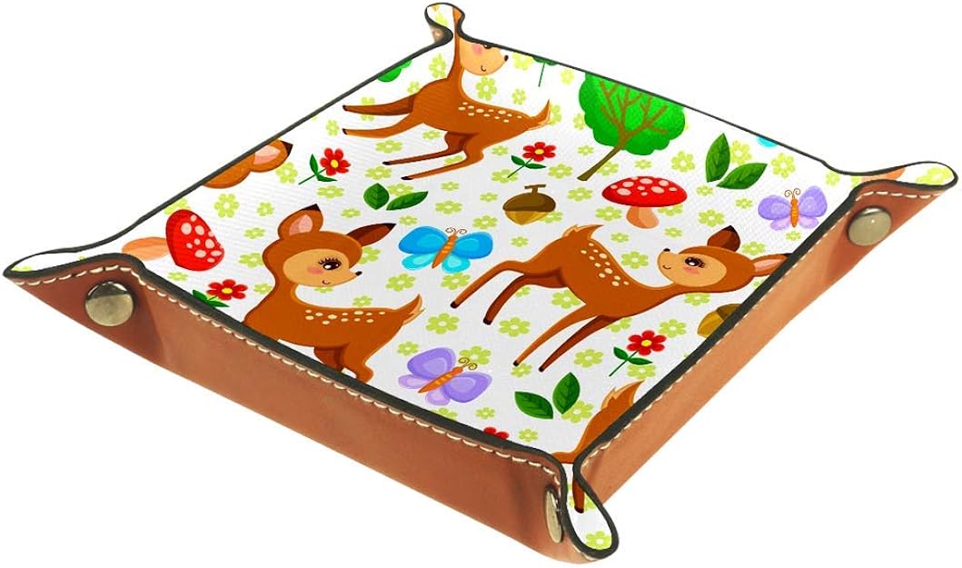 Amili - Bandeja de almacenamiento de dados de piel sintética, diseño de