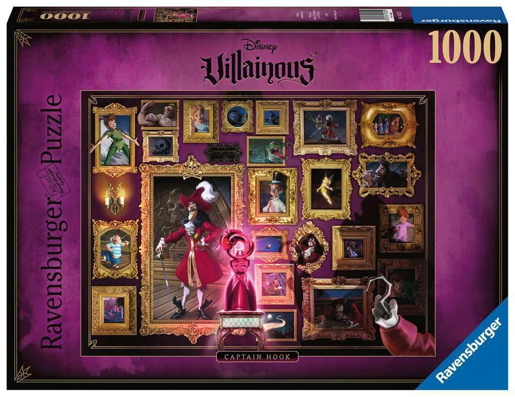 Ravensburger Disney Villainous Captain Hook Peter Pan Jigsaw Puzzle for Adults and Kids Age 12 Years Up - 1000 Pieces