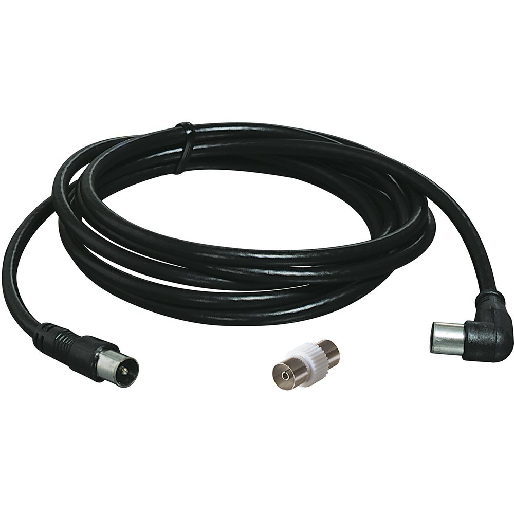 BTicino s2150 N Extension Cable TV, 1 Straight Plug and 1 Team Plugs, 1.5 m Length, Black