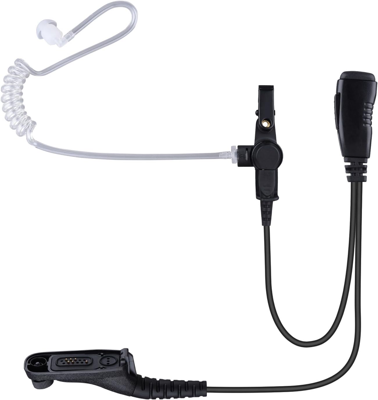 COMMIXC Walkie Talkie Earpiece, Covert Air Acoustic Tube