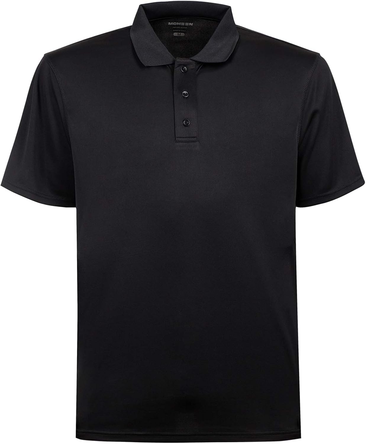 MOHEEN Men's Quick Dry Short Sleeve Polo Shirts UV Protection Outdoor Athletic Golf T-Shirts: Clothing