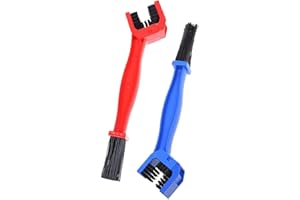 Motorcycle Chain Brush, 2 Pcs Bike Chain Washer Cleaner (Blue and Red)