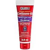Cortizone-10 Maximum Strength Intensive Healing Itch Relief Lotion for Eczema, 1% Hydrocortisone, Fast-Acting, Anti-Itch Crea